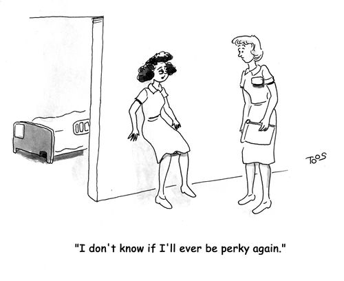 'I don't know if I'll ever be perky again.'