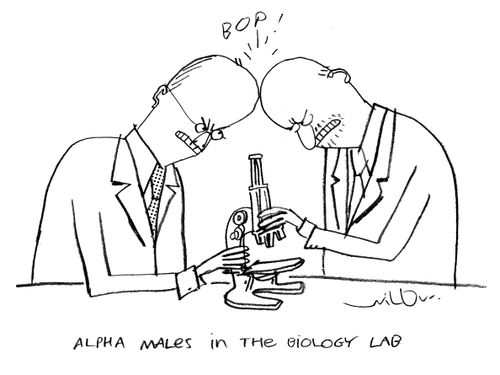 'Alpha Males in the biology lab.'