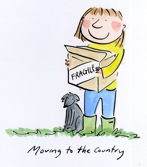 Moving to the country.