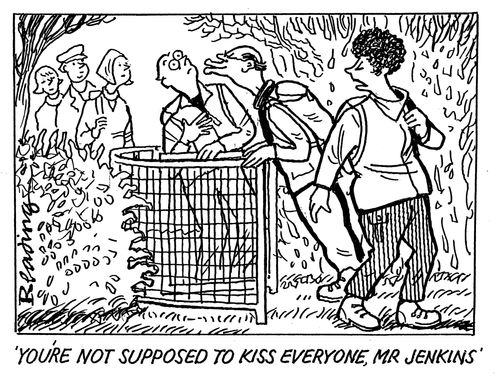 'You're not supposed to kiss everyone, Mr Jenkins.'