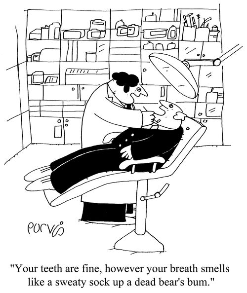 "Your teeth are fine. However, your breath..."