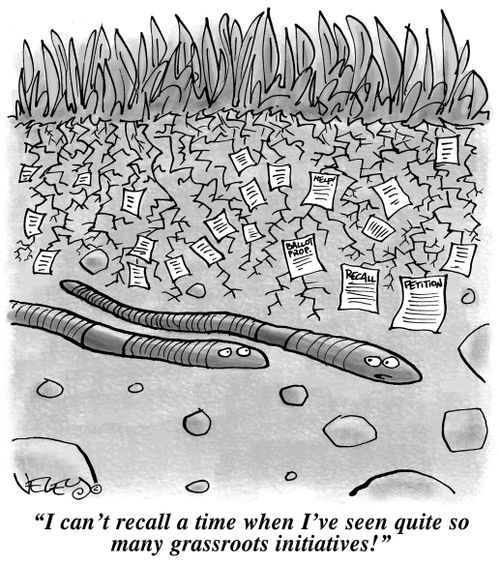 "I can't recall a time when I've seen quite so many grassroot initiatives!"