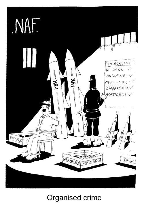 Organised Crime - Checklist - Rifles, Pistols, Missiles...