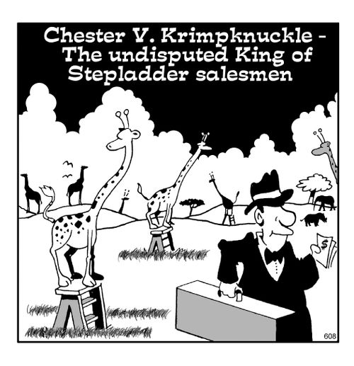 Chester vs Krimpknuckle - The Undisputed King of Stepladder Salesmen.