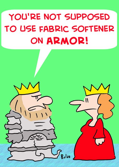 'You're not supposed to use fabric softener on ARMOR!'