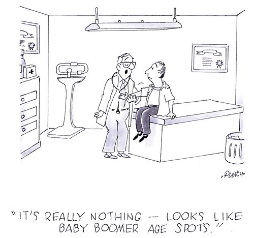 'It's really nothing - Looks like baby boomer age spots.'