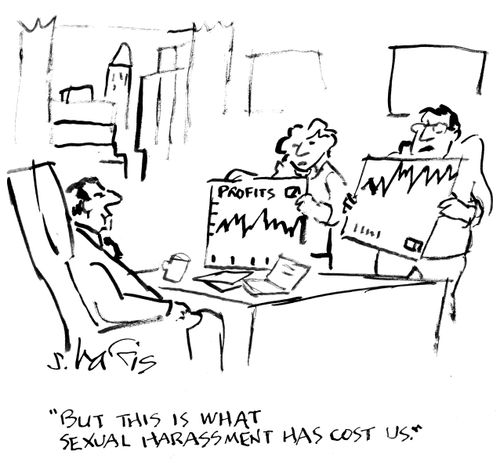 "But this is what sexual harassment has cost us."