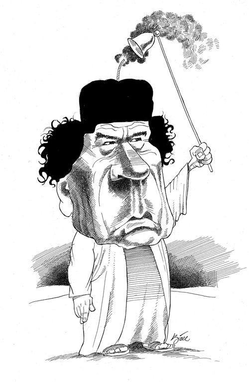 Gaddafi says farewell to terror.
