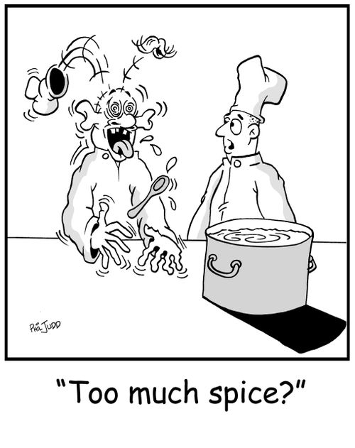 'Too much spice?'
