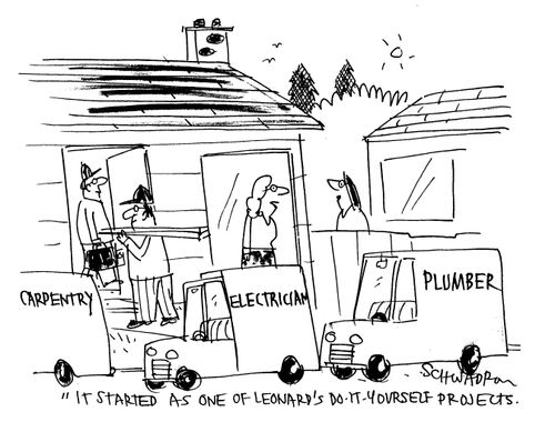 'It started as one of Leonard's do-it-yourself projects.'