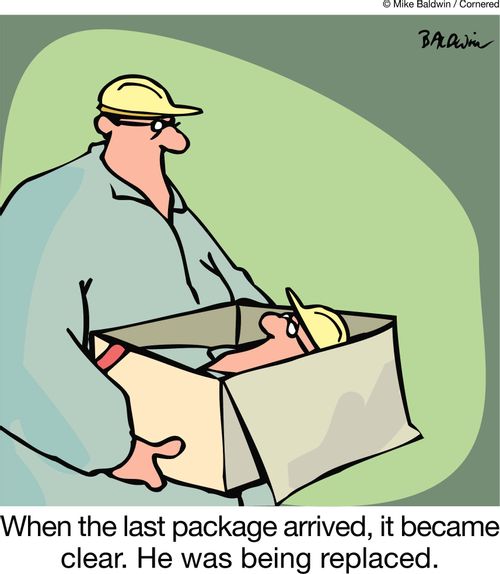 When the last package arrived, it became clear. He was being replaced.