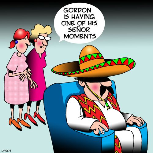 "Gordon is having one of his Senor moments."