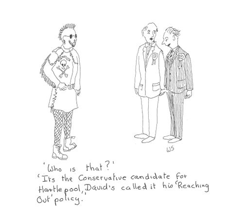 'Its the Conservative candidate for Hartlepool, David's calling it his 'Reaching Out' policy.'