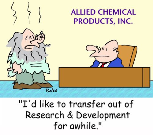 ALLIED CHEMICAL PRODUCTS, INC., 'I'd like to transfer out of  Research & Development for awhile.'