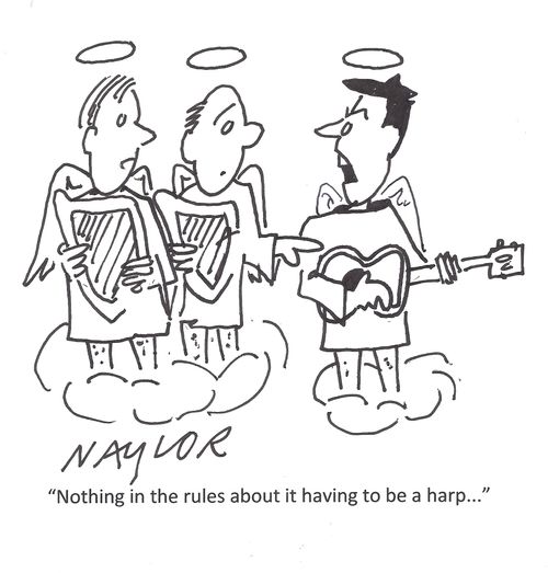 'Nothing in the rules about it having to be a harp...'