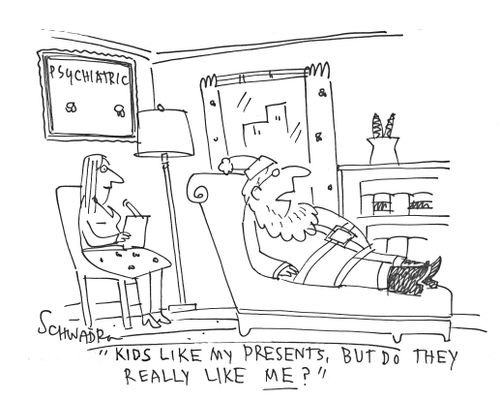 'Kids like my presents, but do they really like me?'