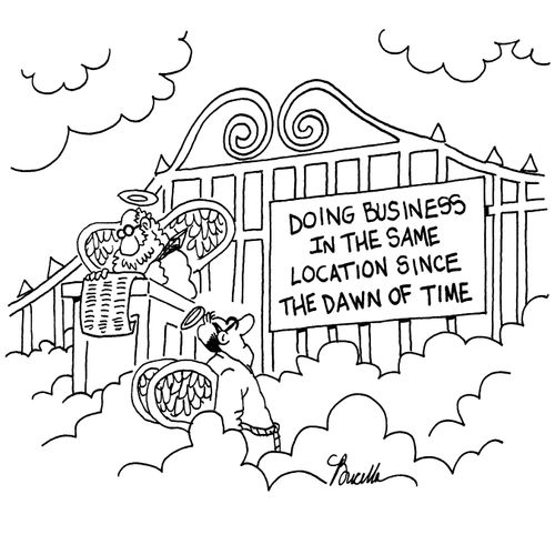 Doing business in the same location since the dawn of time.