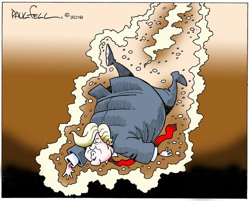 Donald Trump digs himself deeper.