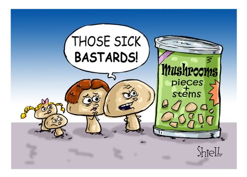 MUSHROOM MASACRE. Colour