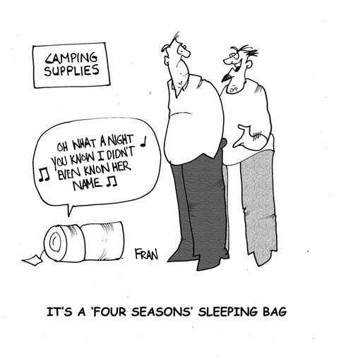 It's a Four Seasons sleeping bag.