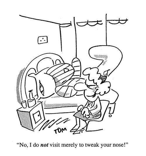 'No, I did not visit merely to tweak your nose!'