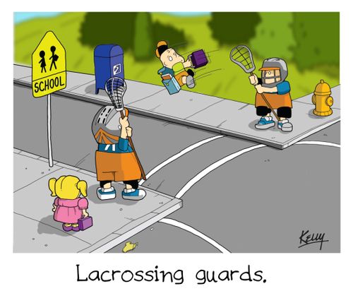 Lacrossing guards.