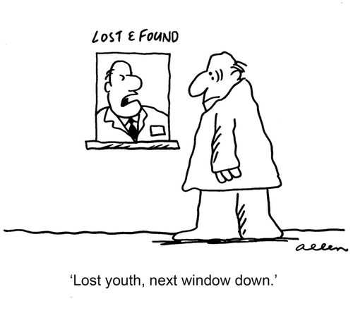 'Lost youth, next window down.'