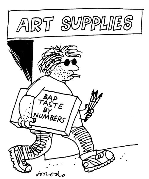 Art Supplies - Bad taste by numbers