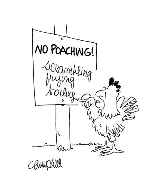 No Poaching! Scrambling, Frying or Boiling.