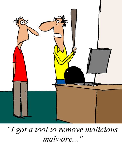 'I got a tool to remove malicious malware...'