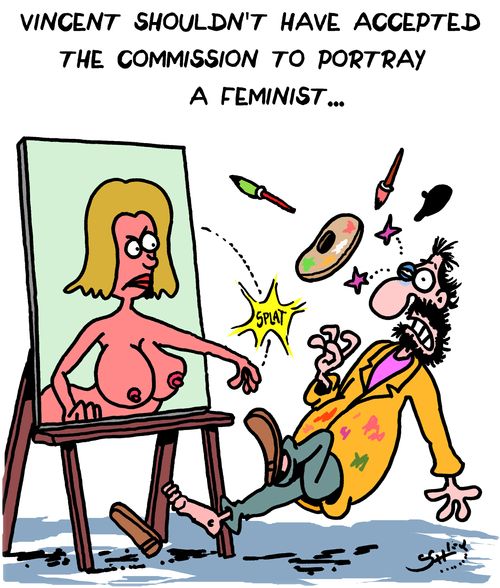 Vincent shouldn't have accepted the commission to portray a feminist..."
