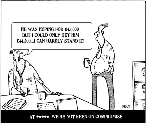 'He was hoping for £45,000 but I could only get him £44,500. . . I can hardly stand it.'