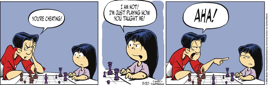 "You're cheating!"