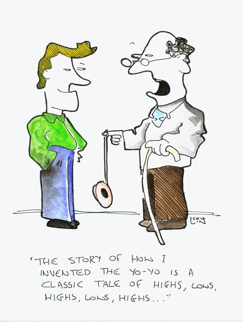 'The story of how I invented the yo-yo is a classic tale of highs, lows, highs, lows...'