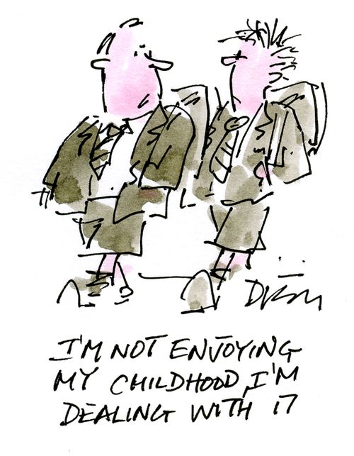 'I'm not enjoying my childhood, I'm dealing with it.'