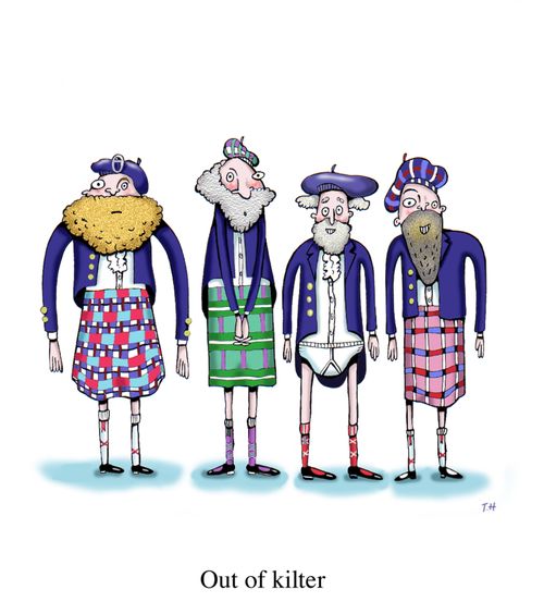 Out of kilter.