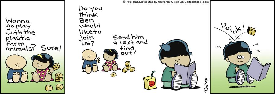 'Send him a text and find out!'