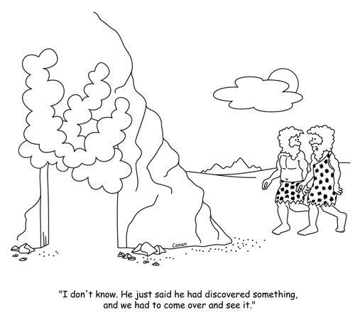 "I don't know. He just said he had discovered something and we had to come over and see it."