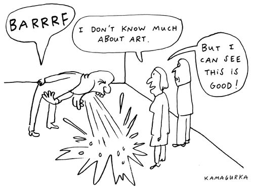 'I don't know much about art. But I can see this is good!'