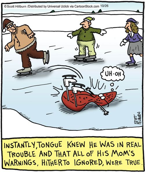 Instantly, tongue knew he was in real trouble and that all his mom's warning, hither to ignore, were true.