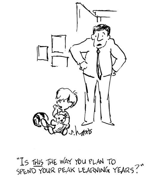 'Is THIS the way you plan to spend your peak learning years?'