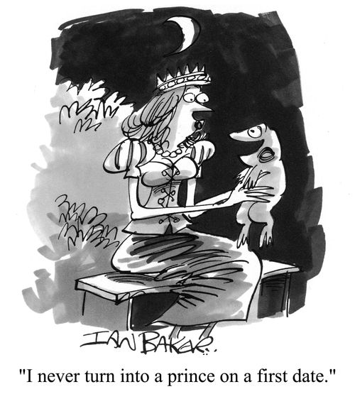 "I never turn into a prince on a first date."