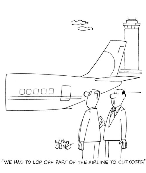 'We had to lop off part of the airline to cut costs.'