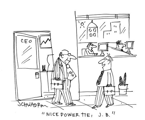 'Nice power tie, J.B.'