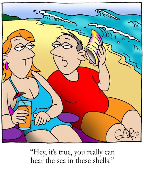Hey, it's true, you really can hear the sea in these shells!