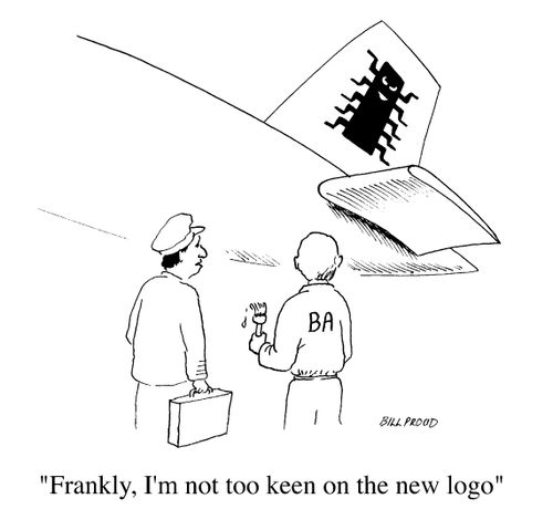 "Frankly, I'm not too keen on the new logo"