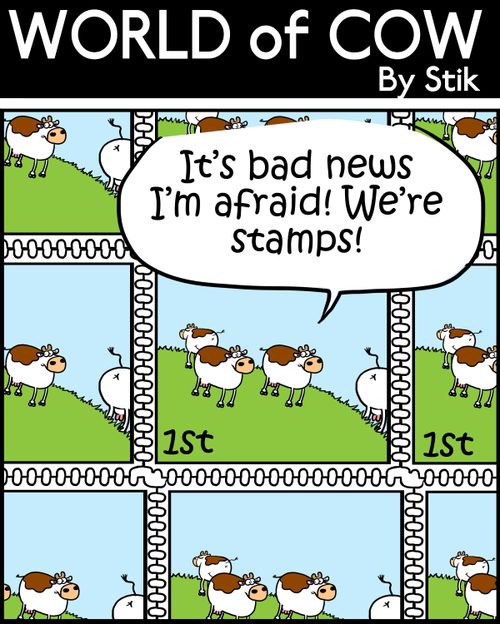 'It's bad news I'm afraid. We're stamps!'