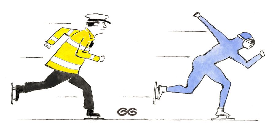 Speed skater.