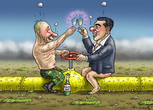 Putin and Tsipras Gas Deal