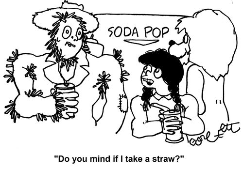 'Do you mind if I take a straw?'